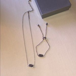 kendra scott necklace and matching bracelet